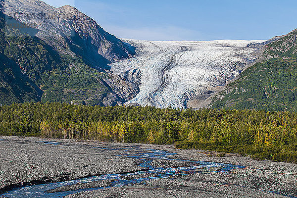 Exit Glacier  Kenai Fjords National Park  Alaska  Vereinigte Staaten von Amerika  Nord-Amerika