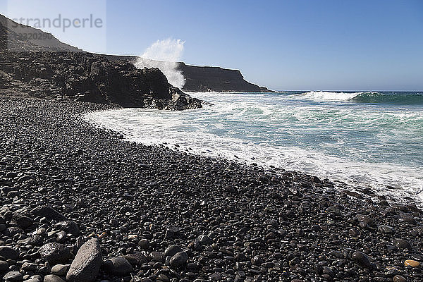 Playa Puertito de Los Molinos auf der Vulkaninsel Fuerteventura  Kanarische Inseln  Spanien  Atlantik  Europa