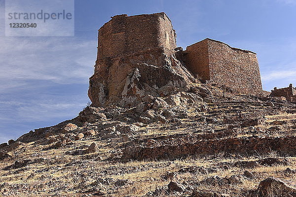 Getreidespeicher der Berber  Agadir Tashelhit  in Form einer Festung  Anti-Atlas-Gebirge  Marokko  Nordafrika  Afrika