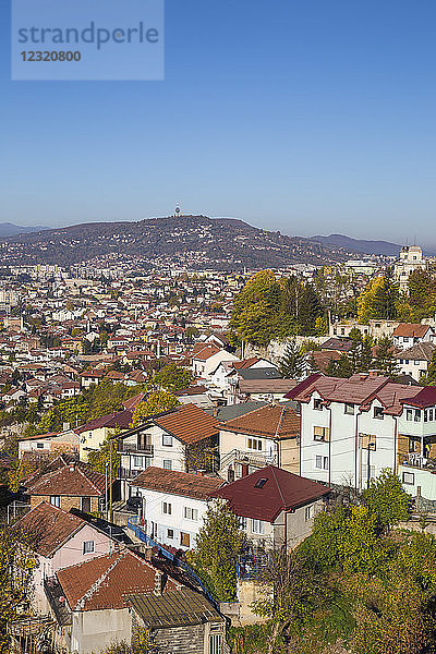 Ansicht von Sarajevo  Bosnien und Herzegowina  Europa