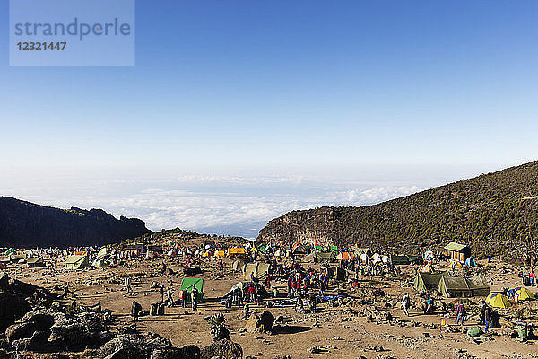 Barranco Camp  Kilimanjaro-Nationalpark  UNESCO-Welterbe  Tansania  Ostafrika  Afrika