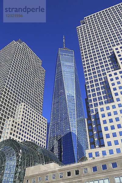One World Trade Center  Brookfield Place  Financial District  Manhattan  New York City  Vereinigte Staaten von Amerika  Nordamerika