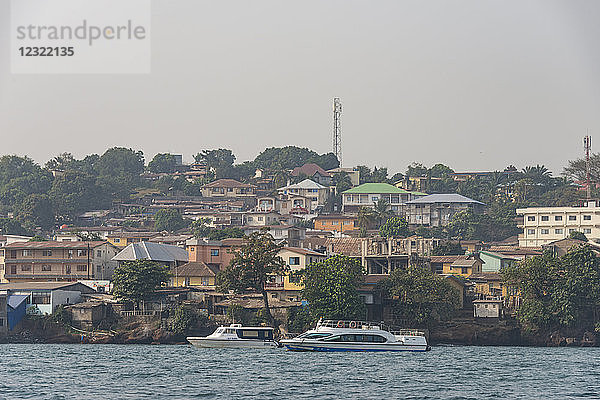 Skyline von Freetown  Sierra Leone  Westafrika  Afrika