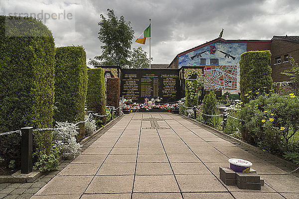 Peace Garden  Falls Road  Belfast  Ulster  Nordirland  Vereinigtes Königreich  Europa