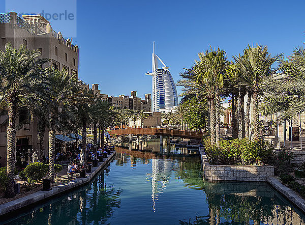 Medinat Jumeirah und Burj Al Arab Luxury Hotel  Dubai  Vereinigte Arabische Emirate  Naher Osten