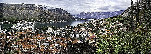 Blick von der Festung Kotor; Kotor  Montenegro