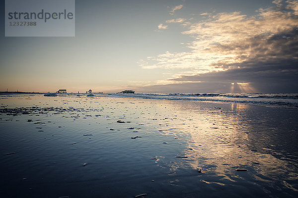 Nordsee  Sankt Peter-Ording  Schleswig-Holstein  Deutschland  Europa