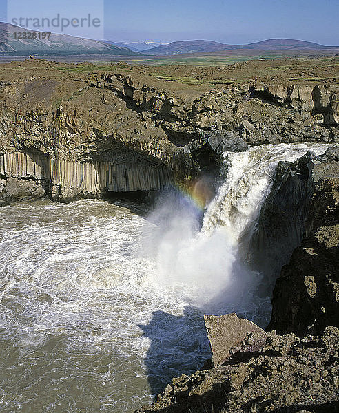 Island  Wasserfall Adeyjarfoss