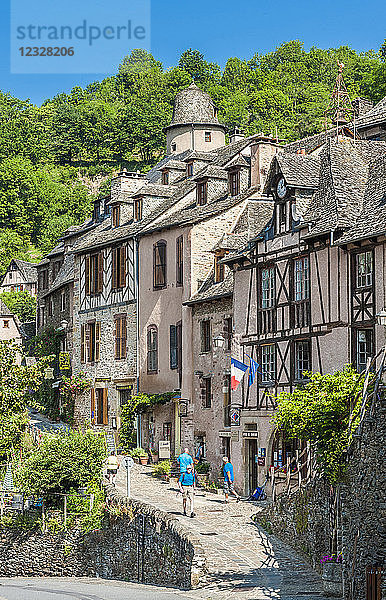Frankreich  Aveyron  Conques  das als schönstes Dorf Frankreichs bezeichnet wird