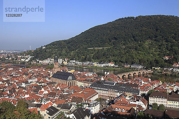 Deutschland  Baden-Württemberg  Heidelberg  Gesamtansicht aus der Luft  Panorama