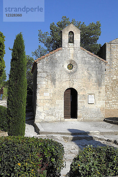 Frankreich  Provence Alpes Cote d'Azur  Bouches du Rhone (13)  Region Alpilles  Les Baux de Provence  Kapelle Saint Blaise