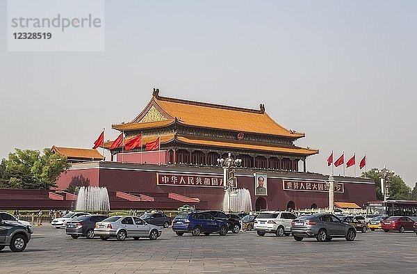 China  Beijin-Stadt  Tian'anmen-Platz  Tor des himmlischen Friedens
