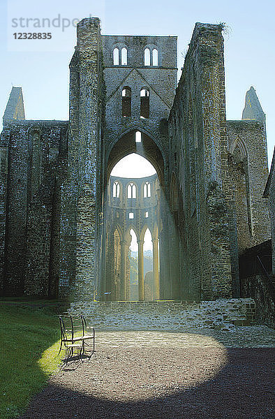 Frankreich  Normandie  Departement Manche (50)  Abtei Hambye  abbatiale Kirche