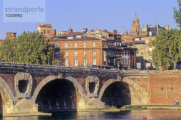 Frankreich  Okzitanien  Departement Haute-Garonne (31)  Toulouse  Fluss Garonne und Pont Neuf