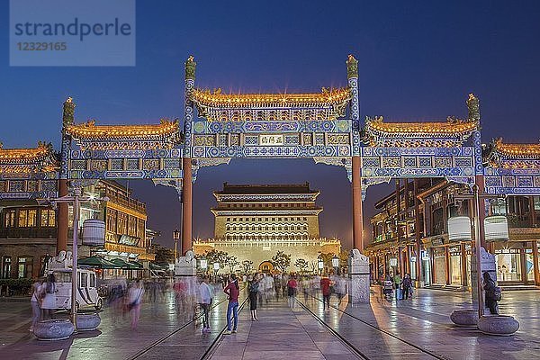 China  Beijin-Stadt  Bezirk Qianmen  Zhengyang-Tor  Pfeilturm