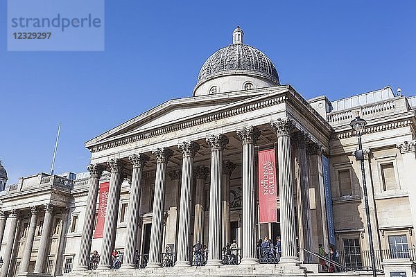 England London Trafalgar Square Die Nationalgalerie