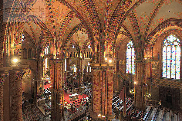 Ungarn  Budapest  Matthiaskirche  Innenraum
