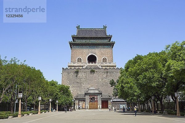 China  Beijin City  Der Glockenturm