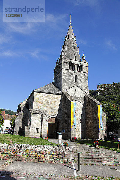 Frankreich  Franche Comte  Departement Jura (39)  Poligny  Kirche Mouthier le Vieillard