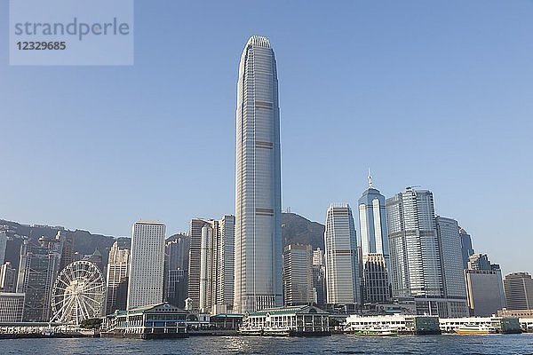 China  Hongkong  Skyline der Stadt