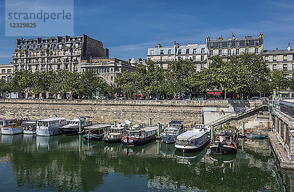 Frankreich  Paris  Place de la Bastille  Hafen Arsenal