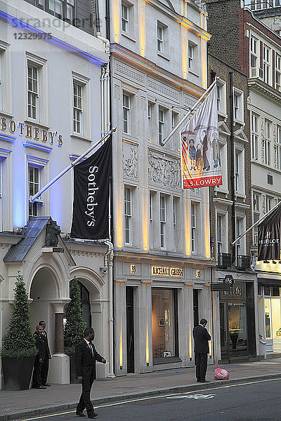 Vereinigtes Königreich  England  London  New Bond Street  Sotheby's  Luxusgeschäfte