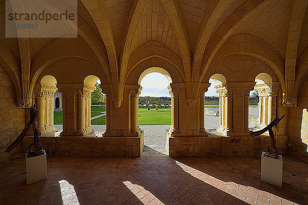 Europa Frankreich Abbaye deTrizay in Charente-Maritime