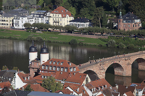 Deutschland  Baden-Württemberg  Heidelberg  Alte Brücke  Neckar