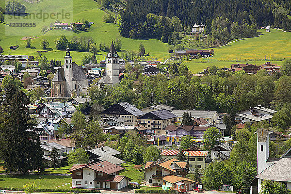 Österreich  Tirol  Kitzbühel  Luftaufnahme