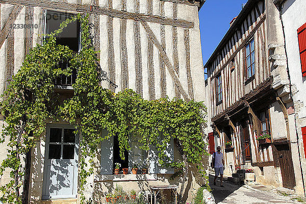 Frankreich  Region Bourgogne Franche Comte (Burgund)  Departement Yonne  Noyers oder Noyers sur Serein (schönstes Dorf Frankreichs) Madeleine-Platz