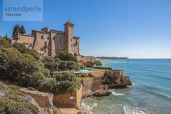 Spanien  Katalonien  Provinz Tarragona  Burg Tamariu