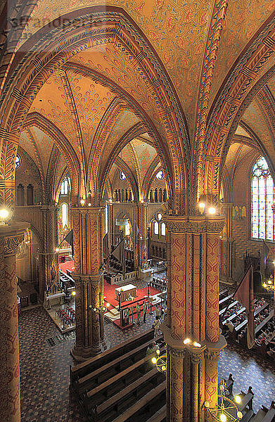 Ungarn  Budapest  Matthiaskirche  Innenraum