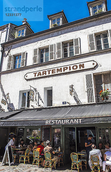 Frankreich  Ile de France  Paris  18. Bezirk  das Restaurant Tartempion auf dem Butte Montmartre. Bildnachweis: Tartempion Restaurant