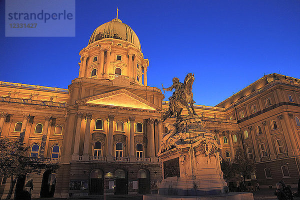 Ungarn  Budapest  Königspalast  Statue von Eugen von Savoyen