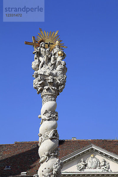 Ungarn  Sopron  Säule der Heiligen Dreifaltigkeit