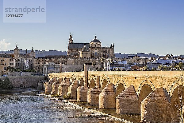 Spanien  Region Andalusien  Córdoba Stadt  Römische Brücke  Córdoba Kathedrale-Moschee
