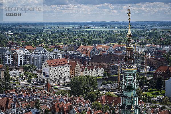 Poland  Gdansk  view to the city from above