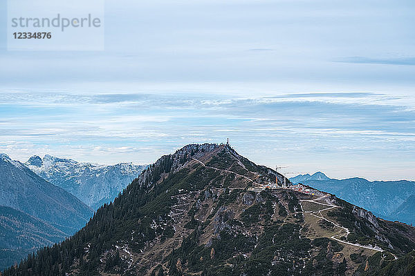 Germany  Bavaria  Berchtesgaden Alps  View to Schneibstein