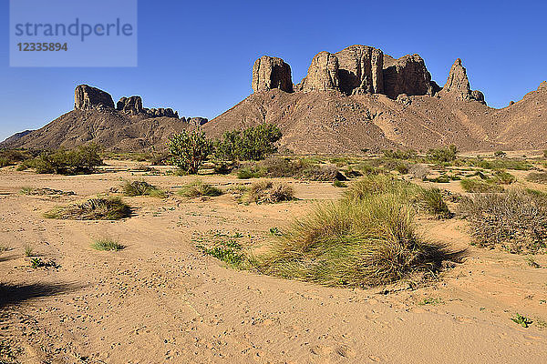 Algeria Tassili N'Ajjer National Park  Oued  Wadi Essendilene