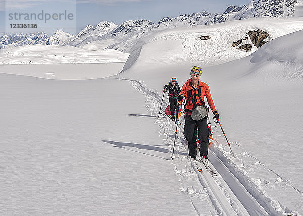 Greenland  Schweizerland Alps  Kulusuk  Tasiilaq  female ski tourers
