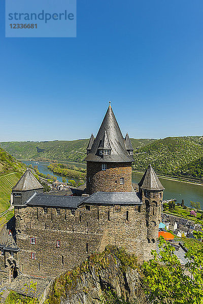 Germany  Rhineland-Palatinate  Bacharach  Upper Middle Rhine Valley  Stahleck Castle