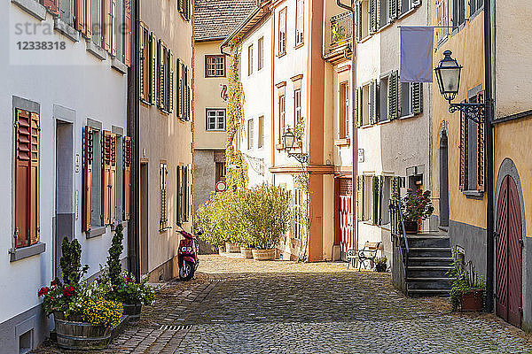 Austria  Vorarlberg  Bregenz  Upper city  alley and row of old houses