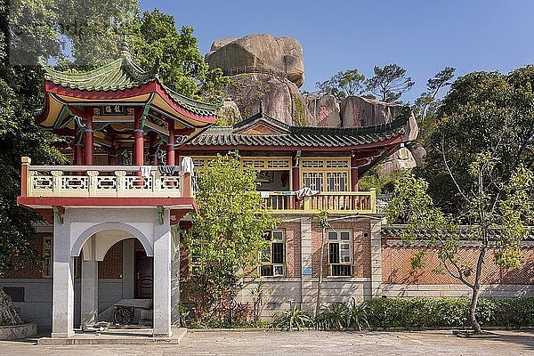 Chinesischer Tempel  Xiamen Botanischer Garten  Xiamen  Fujian  China  Asien