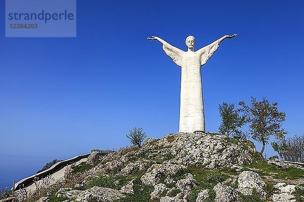 Cristo Redentore di Maratea  Monte San Biagio  Maratea  Provinz Potenza  Basilikata  Italien  Europa