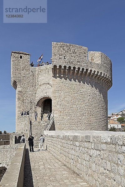 Minceta Fort  Stadtmauer  Altstadt  Dubrovnik  Kroatien  Europa