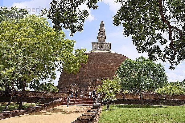 Stupa  Dagoba Rankoth Vehera  Polonnaruwa  nördliche Zentralprovinz von Sri Lanka