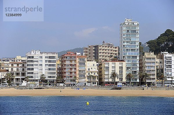Hotels am Strand von Lloret de Mar  Costa Brava  Katalonien  Spanien  Europa