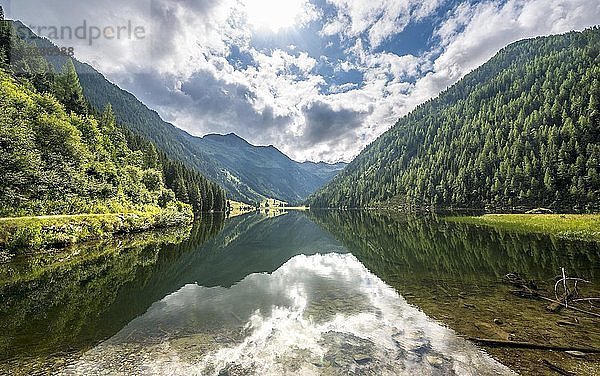 Spiegelung im See  Riesachsee  Rohrmoos-Untertal  Schladminger Tauern  Schladming  Steiermark  Österreich  Europa