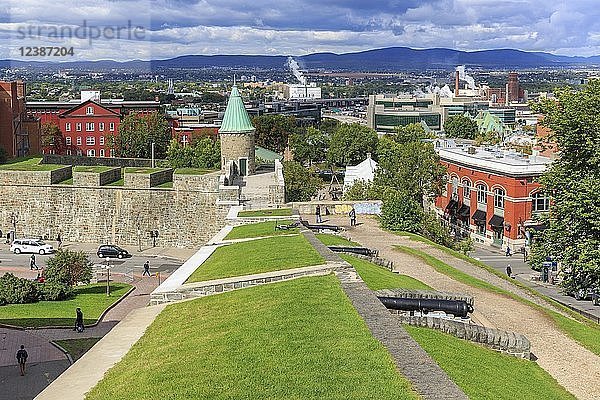 Stadtmauer von Québec  Provinz Québec  Kanada  Nordamerika