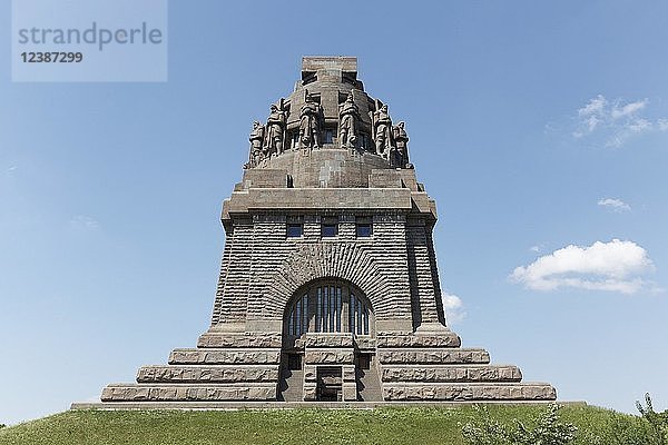 Völkerschlachtdenkmal  Leipzig  Sachsen  Deutschland  Europa